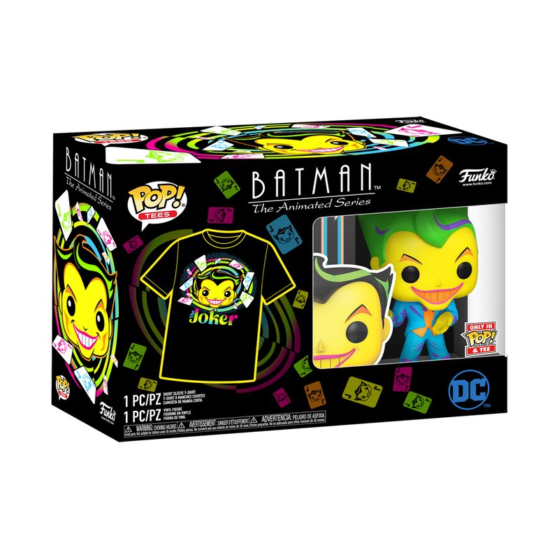 Set Figura Pop & Tee Dc Comics Batman Joker Exclusive Talla M