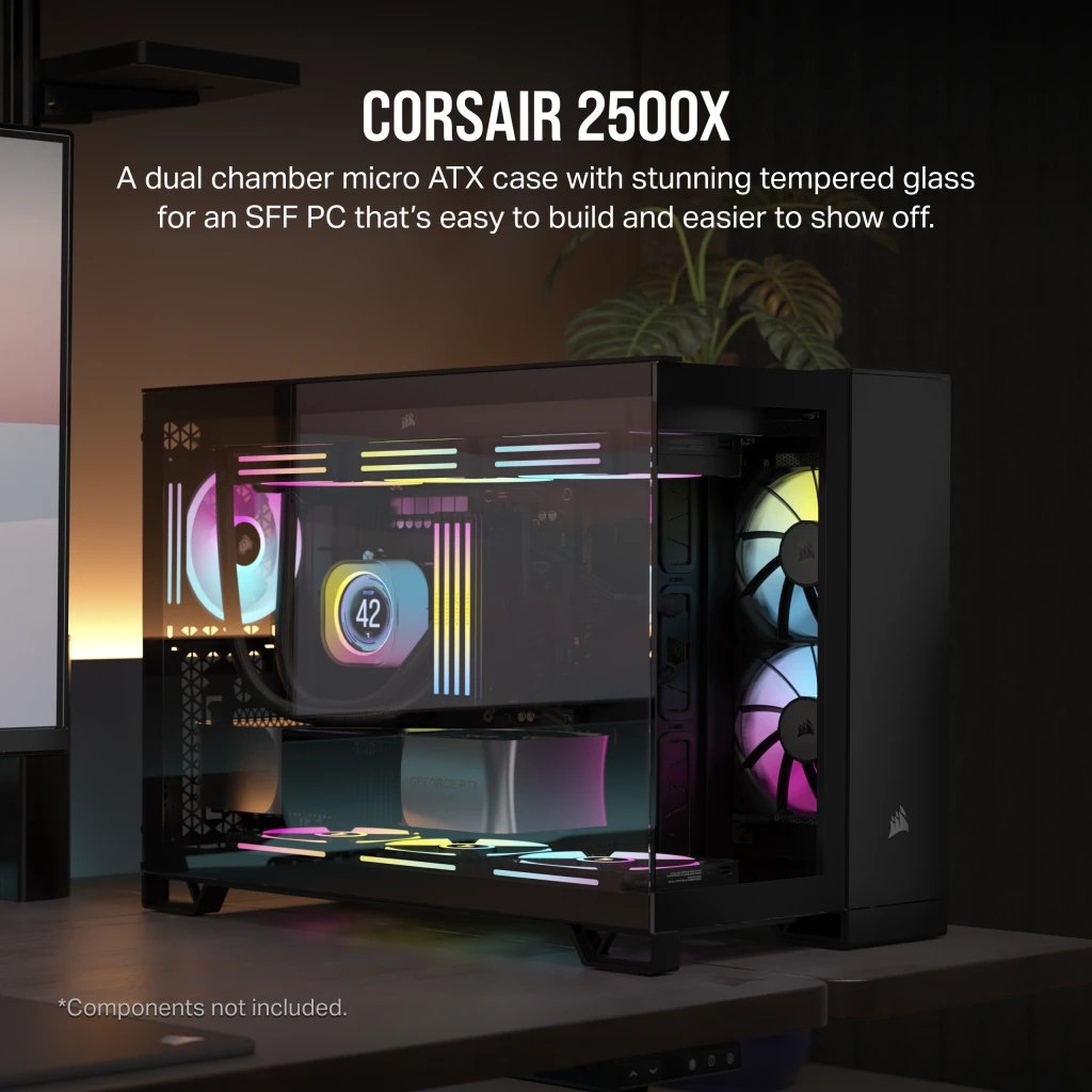 EAN 0840006674962 - Corsair 2500X Midi Tower Negro imagen 2