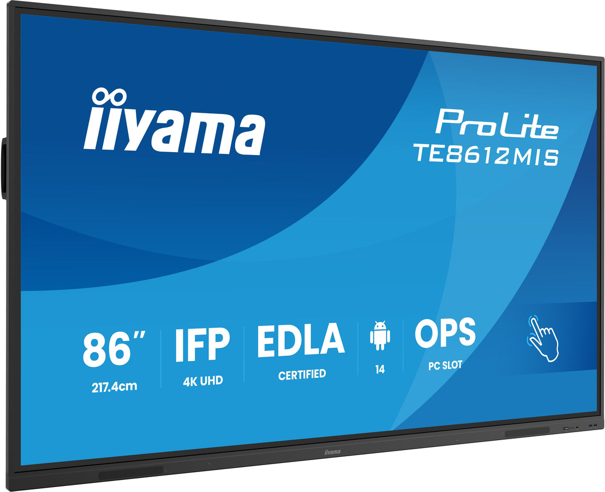Iiyama Ds Te8612mis 217cm Ips Touch 86'' 3840x2160 Vga 2xhdmi 2xusb-C
