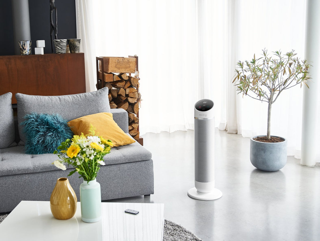 Calefactor Rowenta Silent Comfort Hq8120 Eléctrico Interior Plata 2400 W Ventilador Eléctrico