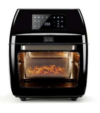 EAN 8432406730038 - Black & Decker BXAFO1200E Sencillo 12 L Independiente 1700 W Freidora de aire caliente Negro imagen 1