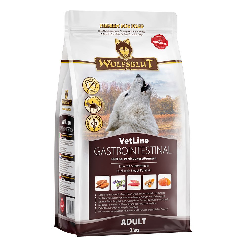 Wolfsblut Vetline Gastrointestinal 2 Kg Adulto Pato, Batata