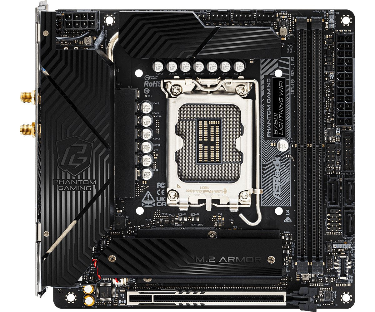EAN 4710483946677 - Asrock B760I Lightning WiFi Intel B760 LGA 1700 mini ITX imagen 1