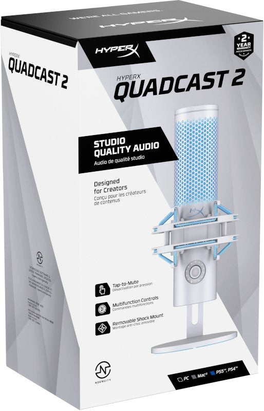 EAN 0198701366171 - HyperX QuadCast 2 - USB Microphone (Frost) Gris Micrófono de superficie para mesa imagen 11