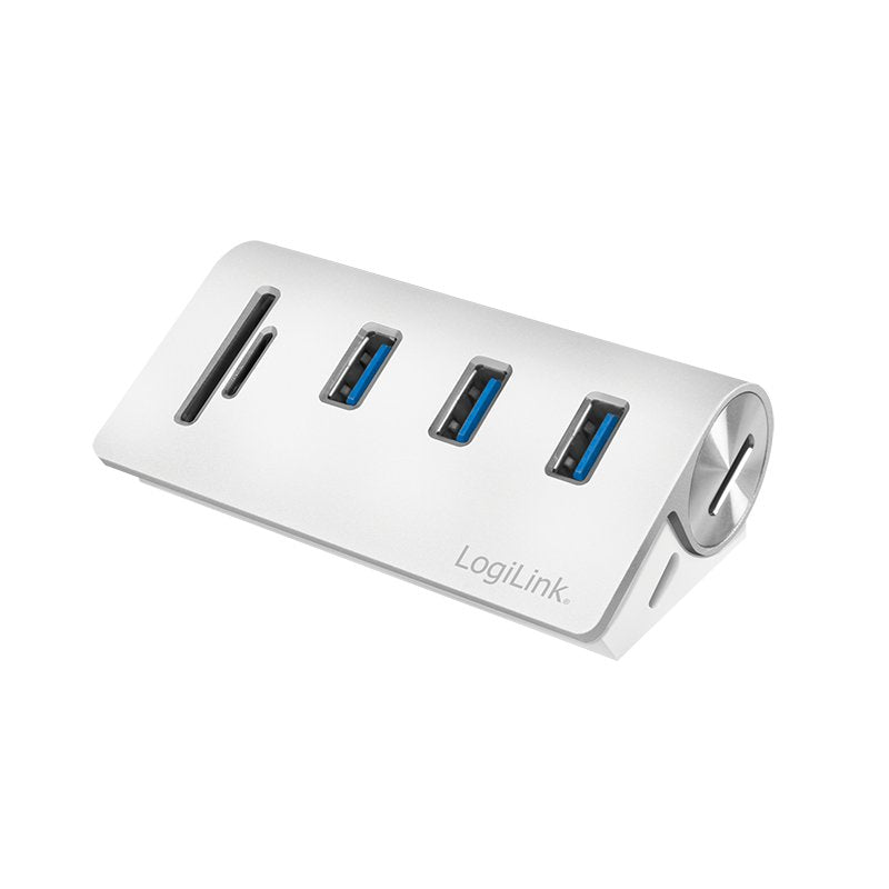 Hub Logilink Cr0045 De Interfaz Usb 3.2 Gen 1 (3.1 Gen 1) Type-A 5000 Mbit/S Plata