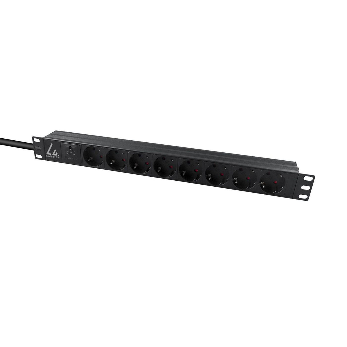 19" Rack Mount Power Strip, 16a With 8 X Schuko Type,