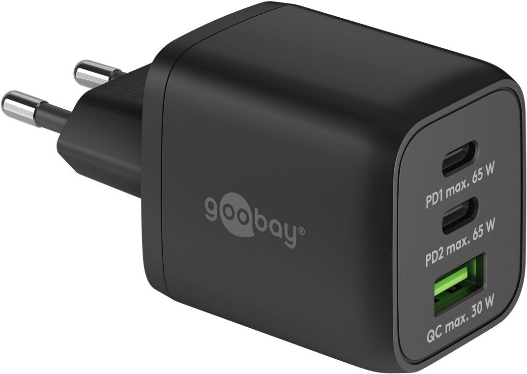 EAN 4040849647536 - Goobay 64753 cargador de dispositivo móvil Auriculares, Smartphone, Tableta Negro Corriente alterna Carga imagen 1