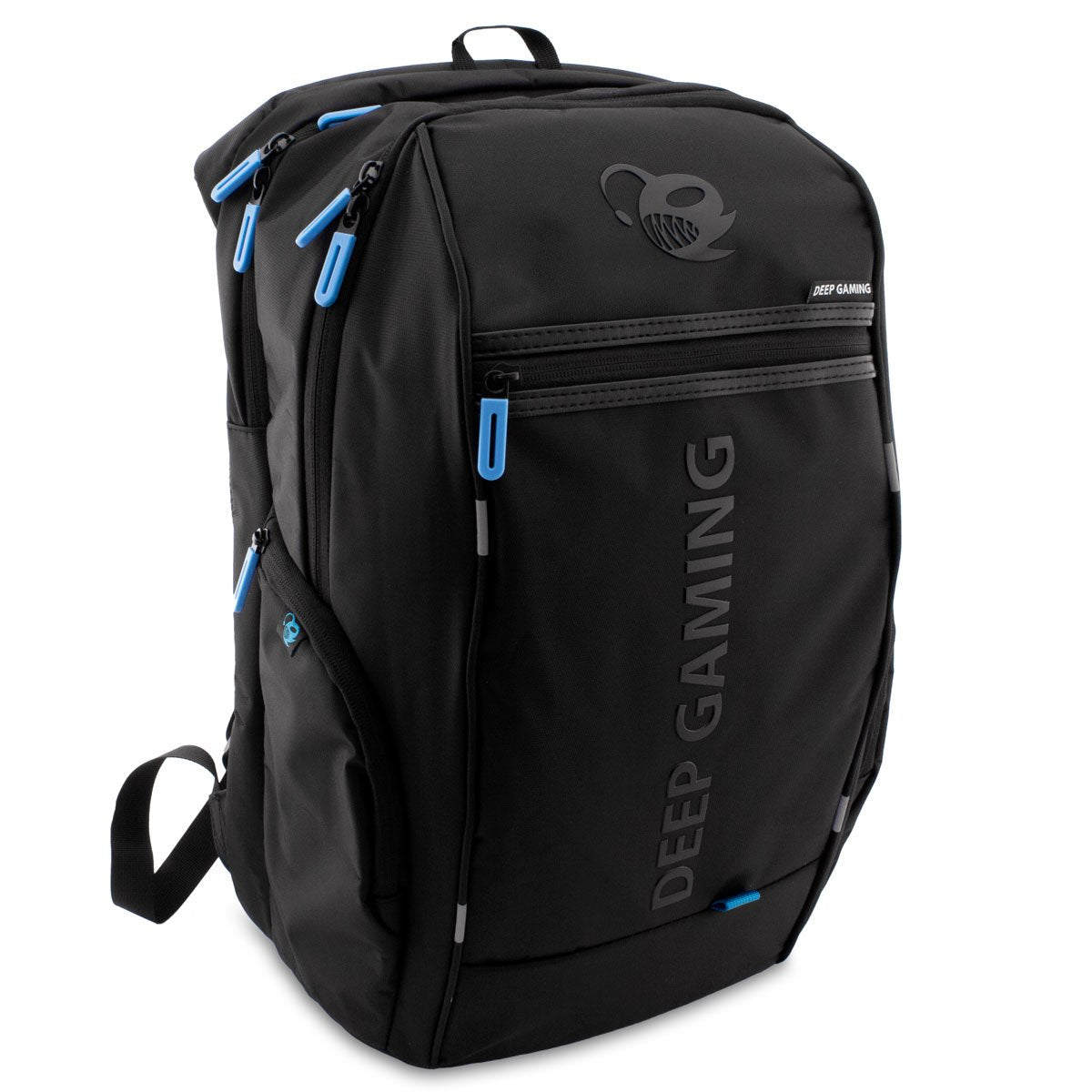 Mochila Notebook Impermeable Deepgaming 17.3'' Black Coolbox Nylon Repelente Al Agua/ Compartimento Con Espuma/ Bolsillo Superior, Frontal Y 2 Laterales/ Sistema De Carga Integrado
