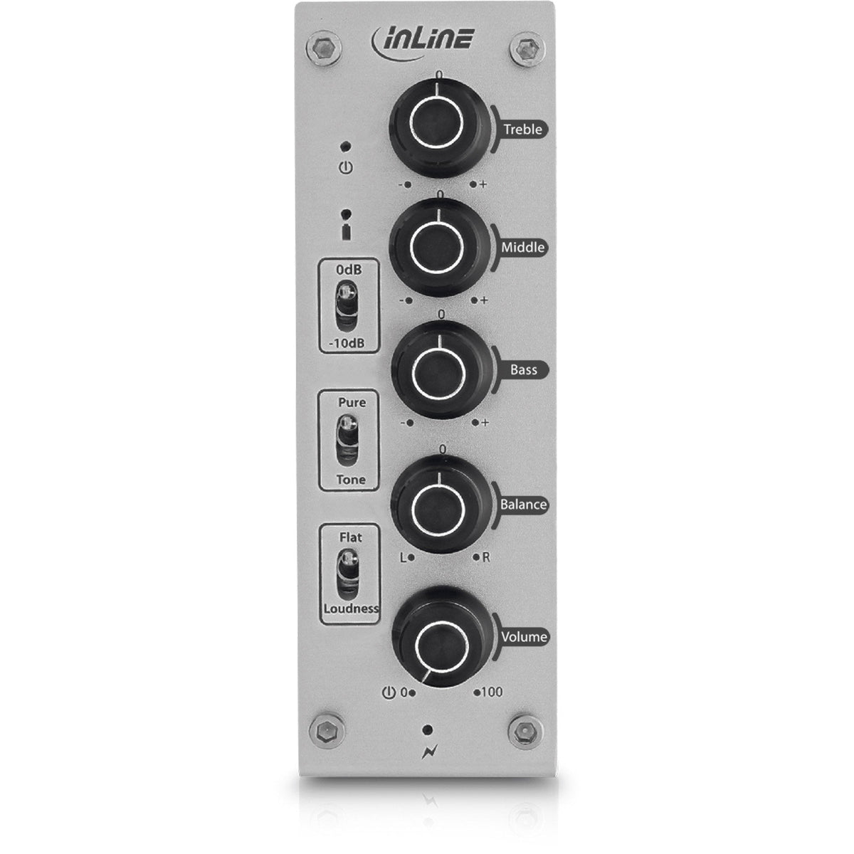 Inline Ampeq Amplificador De Auriculares De Audio De Alta Resolución + Conector De Ecualizador De 3,5 Mm, Con Batería Recargable