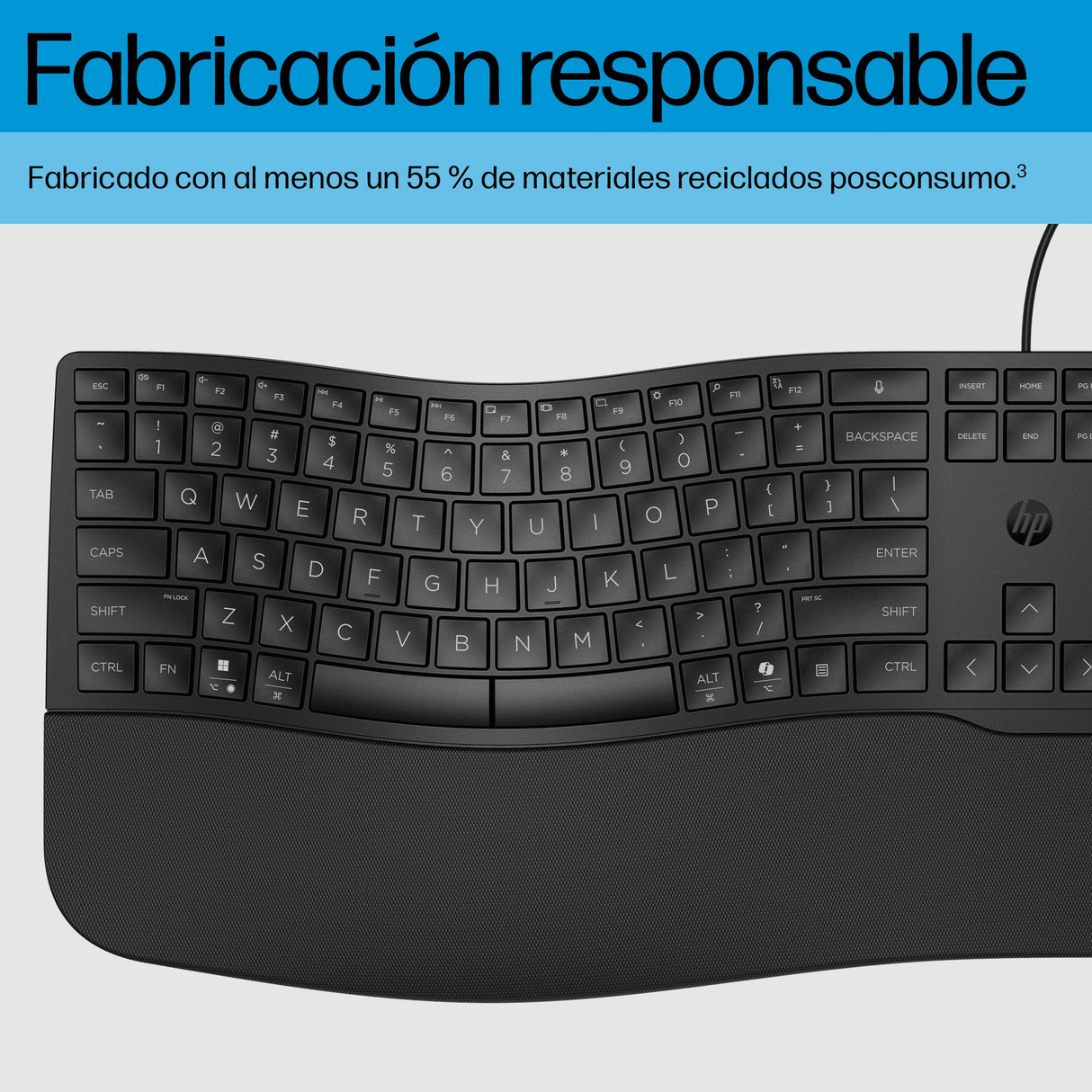 EAN 0197498232683 - HP 485 Comfort Wired Keyboard teclado Oficina USB Negro imagen 5