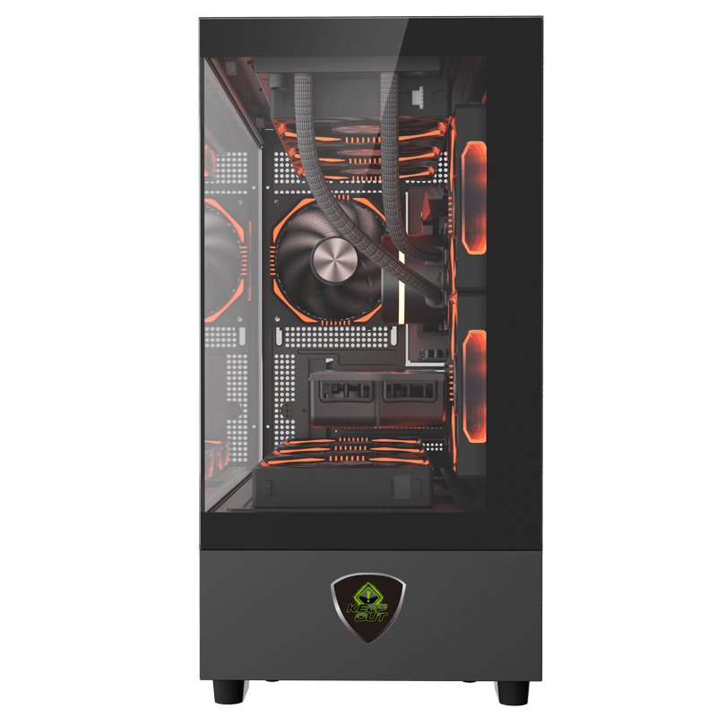 EAN 8435099533405 - KeepOut XC-301 GLASS carcasa de ordenador Negro imagen 2