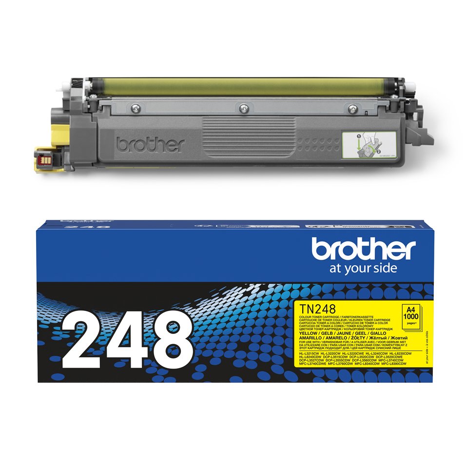 EAN 4977766814065 - Brother TN-248Y cartucho de tóner 1 pieza(s) Original Amarillo imagen 2