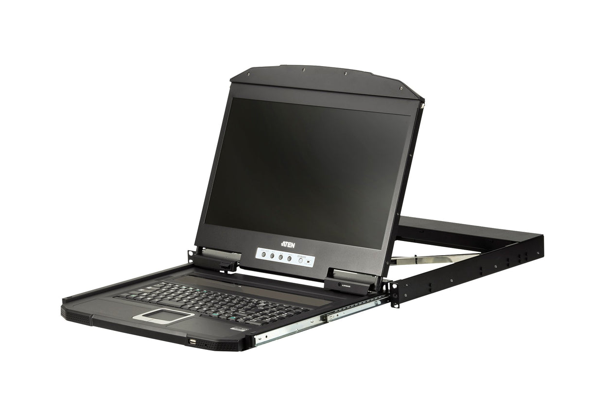 EAN 4719264646812 - ATEN CL3100NX consola de rack 47 cm (18.5") 1366 x 768 Pixeles Metal, Plástico Negro 1U imagen 1