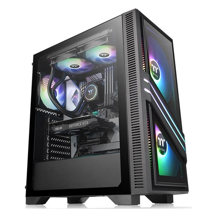 EAN 4713227526449 - Thermaltake Versa T35 TG RGB Midi Tower Negro imagen 1