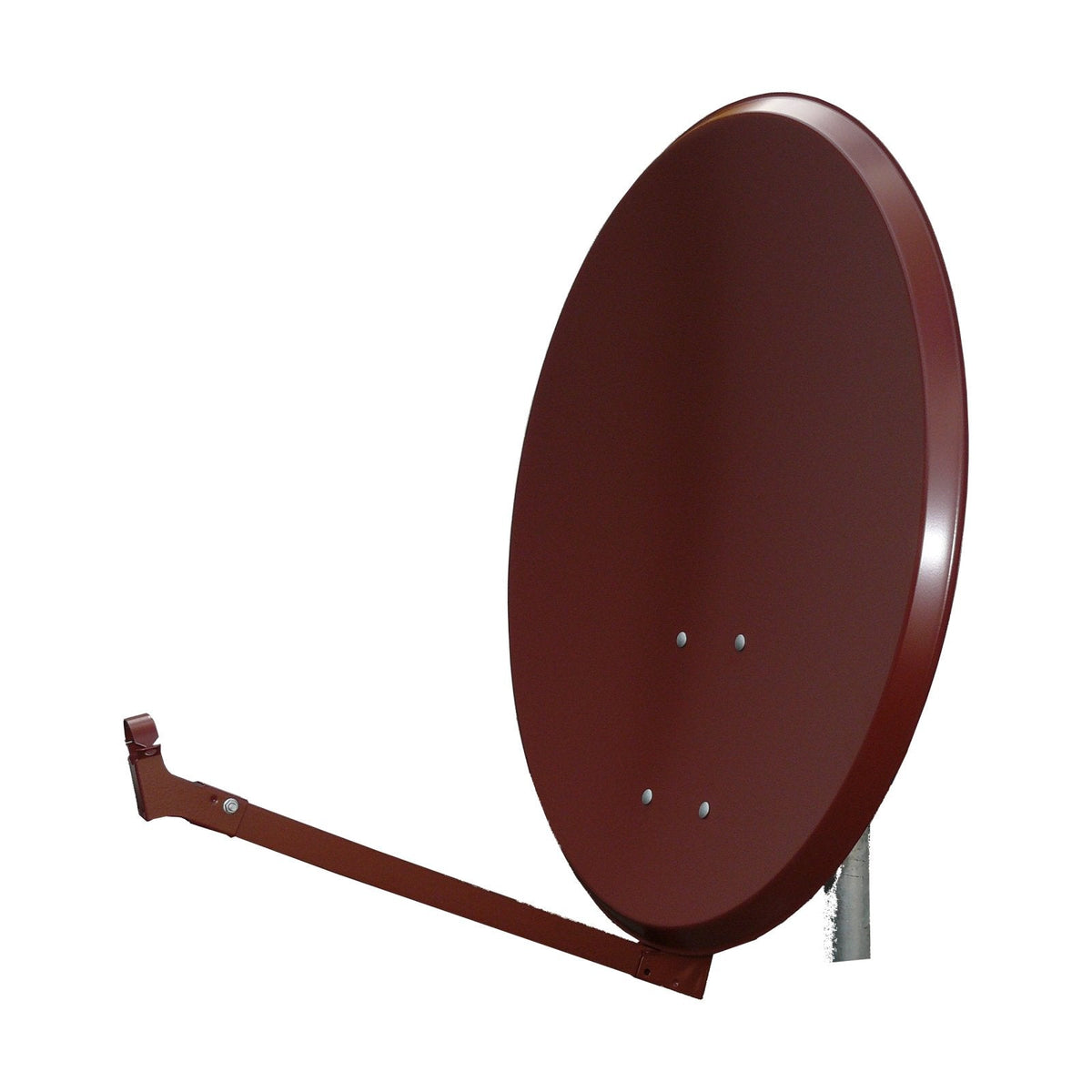 Televes S80el-Z Ziegelrot Sat-Spiegel 73x80cm Easy-Line Alu-Reflektor Ral8012 - Sat-Antena - 38,5 Db