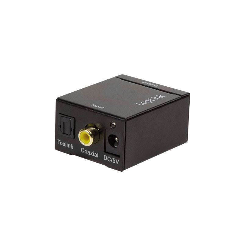 Logilink Convertidor De Audio Digital A Analógico 3.5mm  Spdif Coax
