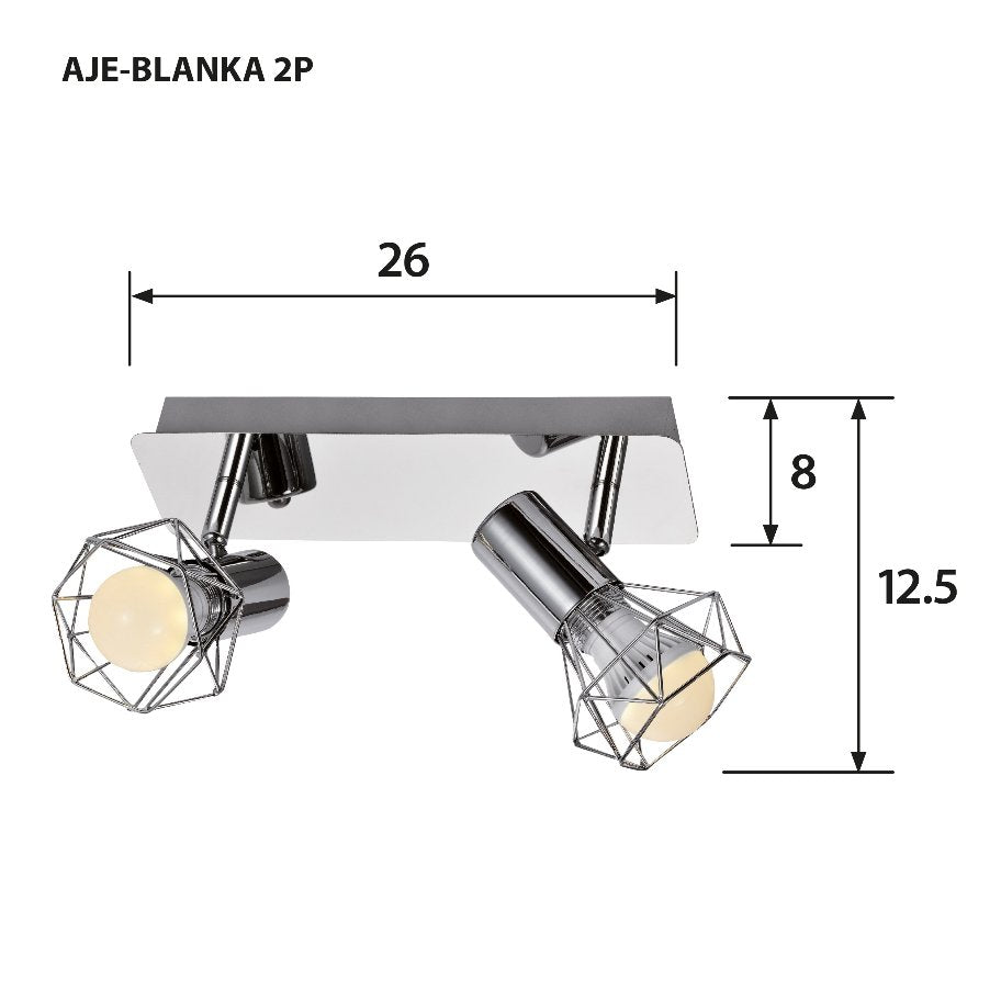 Activejet Aje-Blanka 2p Iluminación De Techo E14 80 W