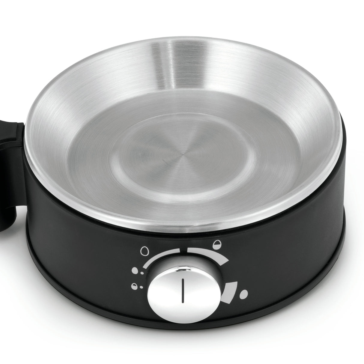 Stelio Eierkocher Schwarz/Edelstahl Gebürstet