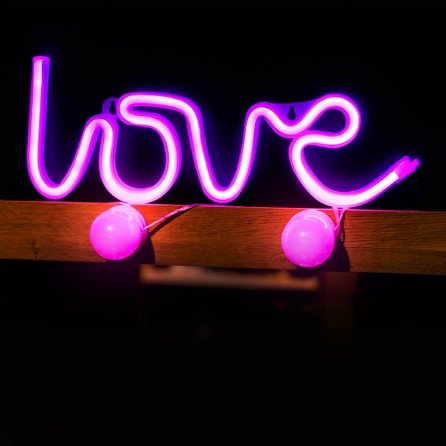Lampara Forever Neon Led Love Pink