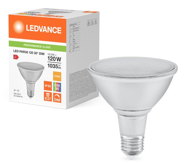 EAN 4099854071270 - Osram LED PAR38 DIM P lámpara LED Blanco cálido 2700 K 14,5 W E27 G imagen 5