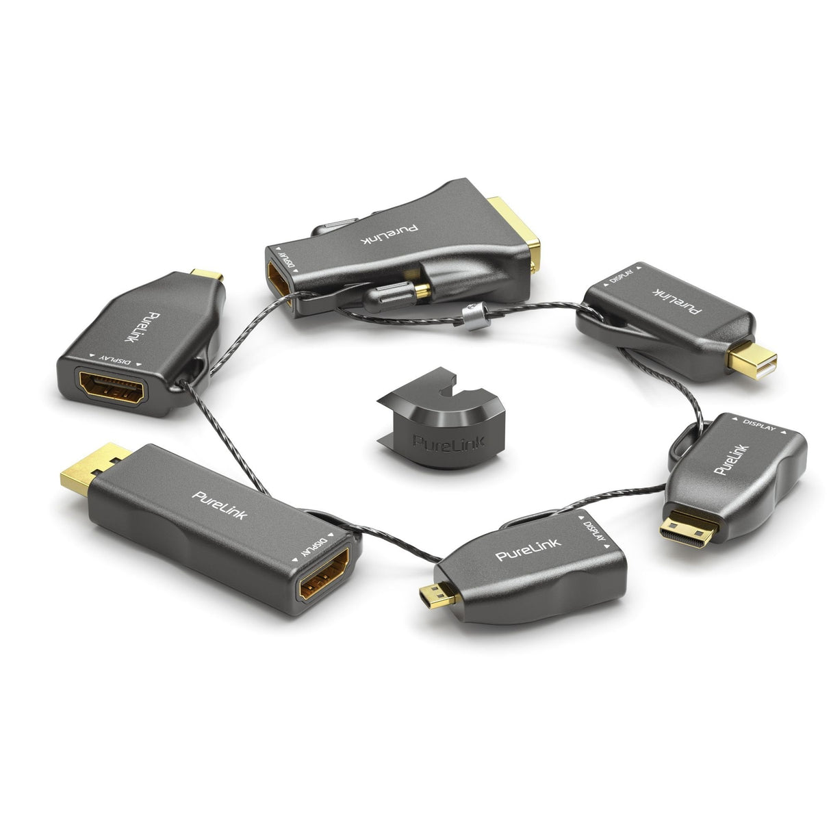 Purelink Multi Adaptador - 6x Hdmi - Minidp / Dp / Usb-C / Mini Hdmi / Micro Hdmi / Dvi