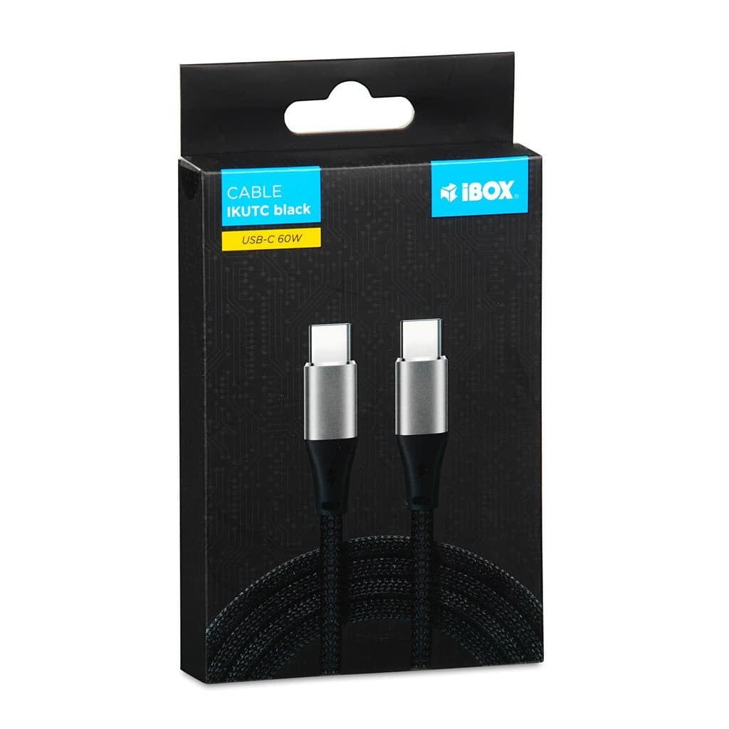 EAN 5903968680640 - iBox IKUTC2B cable USB USB 2.0 2 m USB C Negro imagen 3
