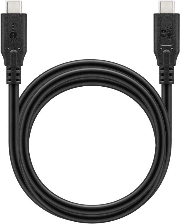 Cable Goobay Usb-C Usb 3.2, 60 W, 5 Gbit S, Power Delivery, 1 M, Black