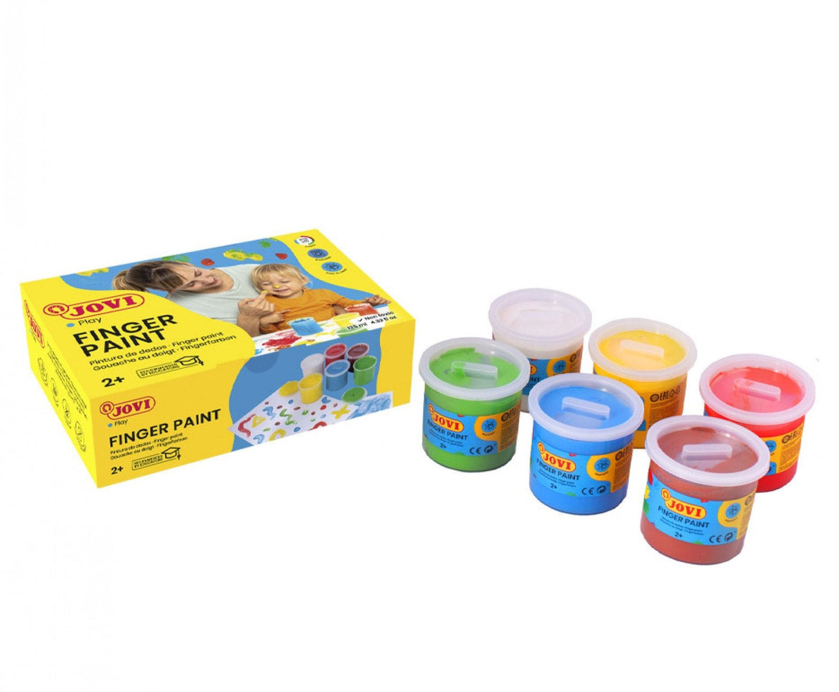EAN 8412027029148 - Jovi 560/S pintura de dedos lavable Azul, Verde, Rosa, Rojo, Blanco, Amarillo imagen 1