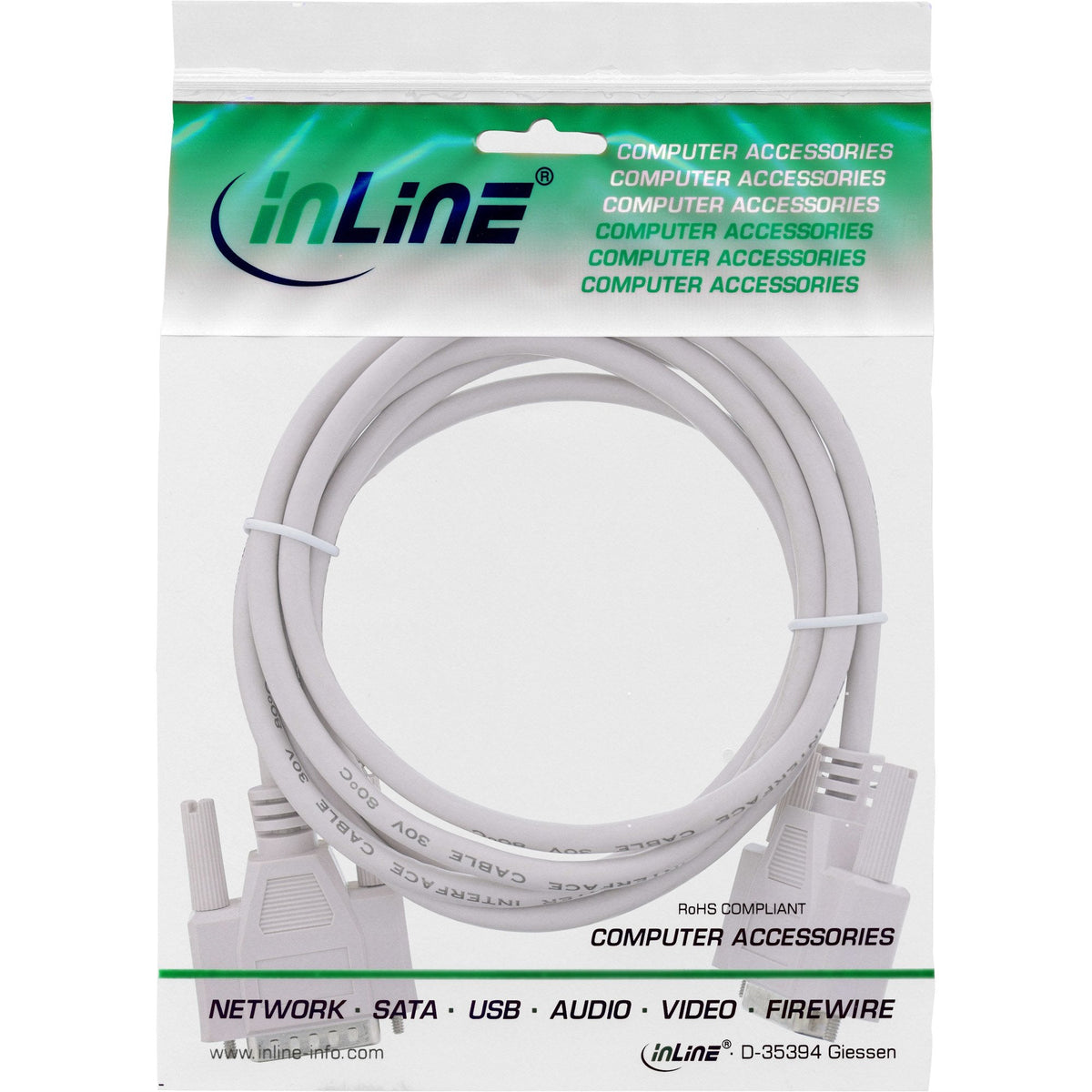 Cable De Extensión Inline Gameport Db15 Macho A Hembra 2m