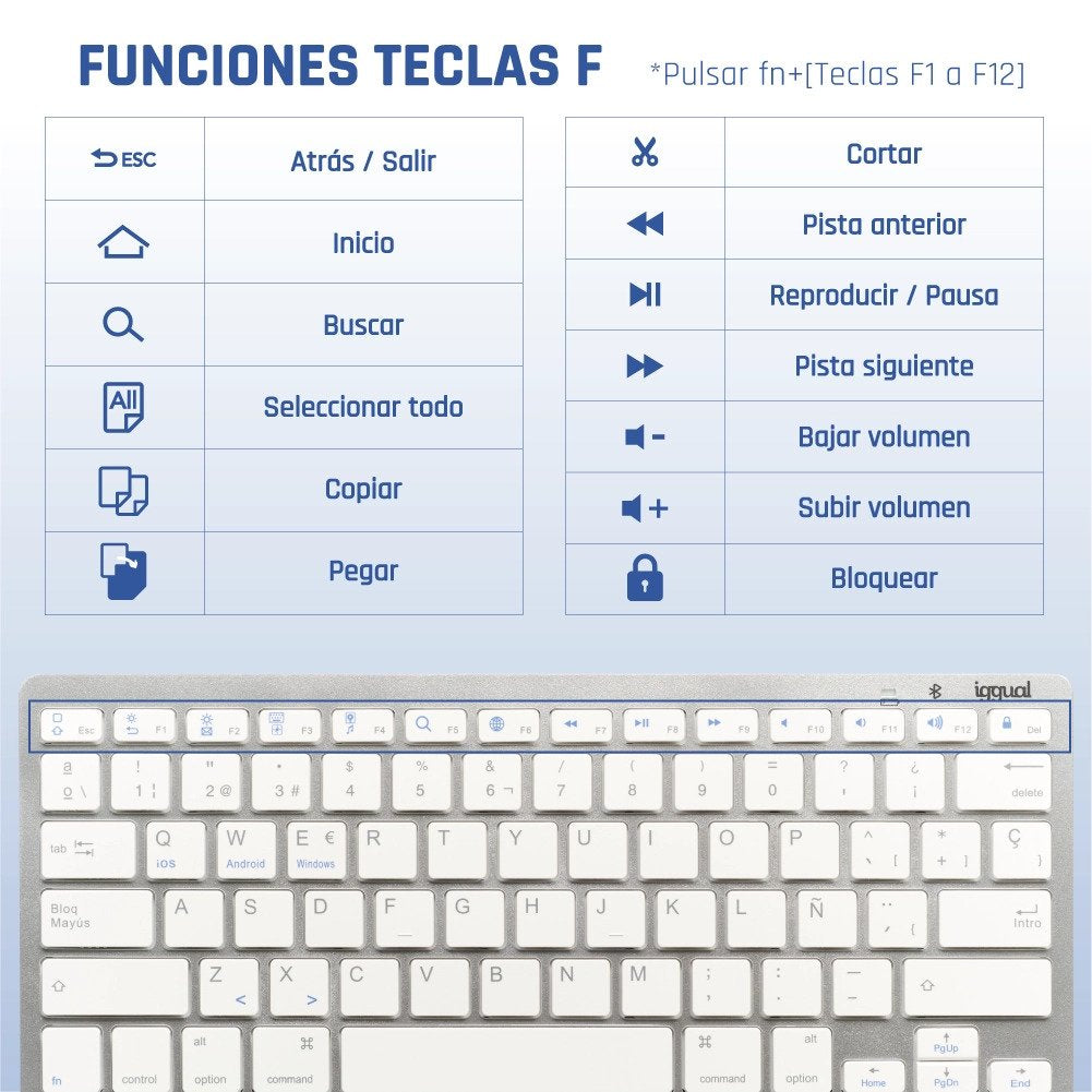 EAN 8435364316788 - iggual TKL-BK teclado Universal QWERTY Español imagen 7