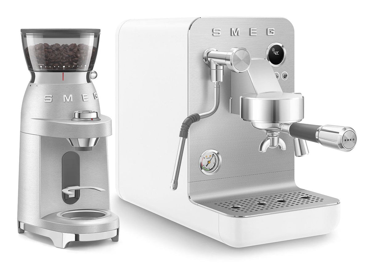 Smeg Espresso Coffee Machine Collection White Emc02whmeu