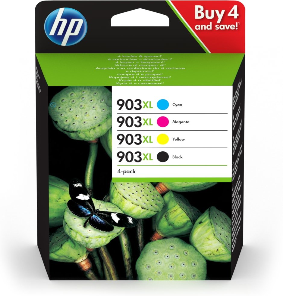 Hp Multipack Negro / Cian / Magenta / Amarillo 3hz51ae Mcvp 01 903 Xl