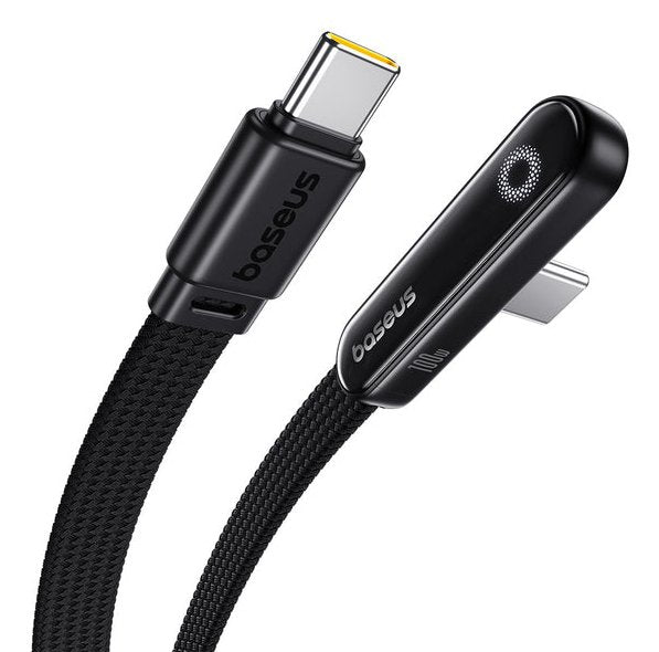 Baseus Type-C Mvp 3 Elbow-Shaped Fast Charging Data Cable 100w, 480mbps, 1m, Black (P10382500121-00)