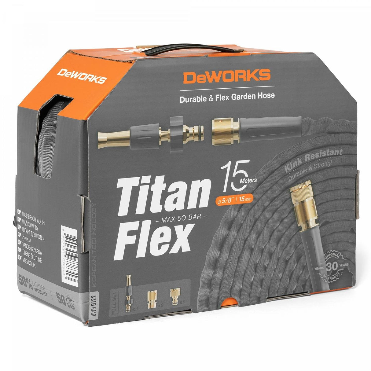 Hose Watering Titanflex 15m/5/8" Dwh 9122 Daewoo