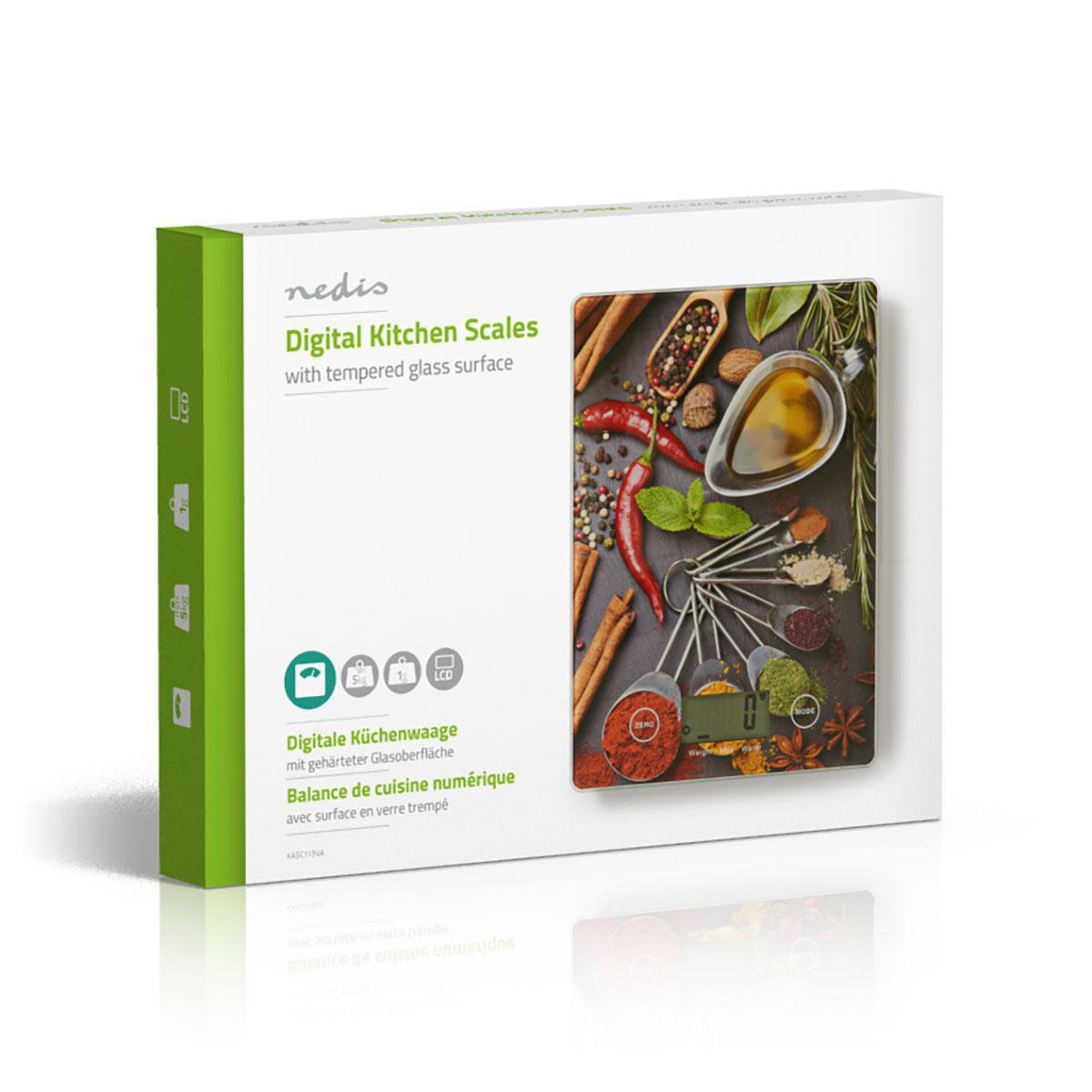 Bascula Cocina Nedis Plastico