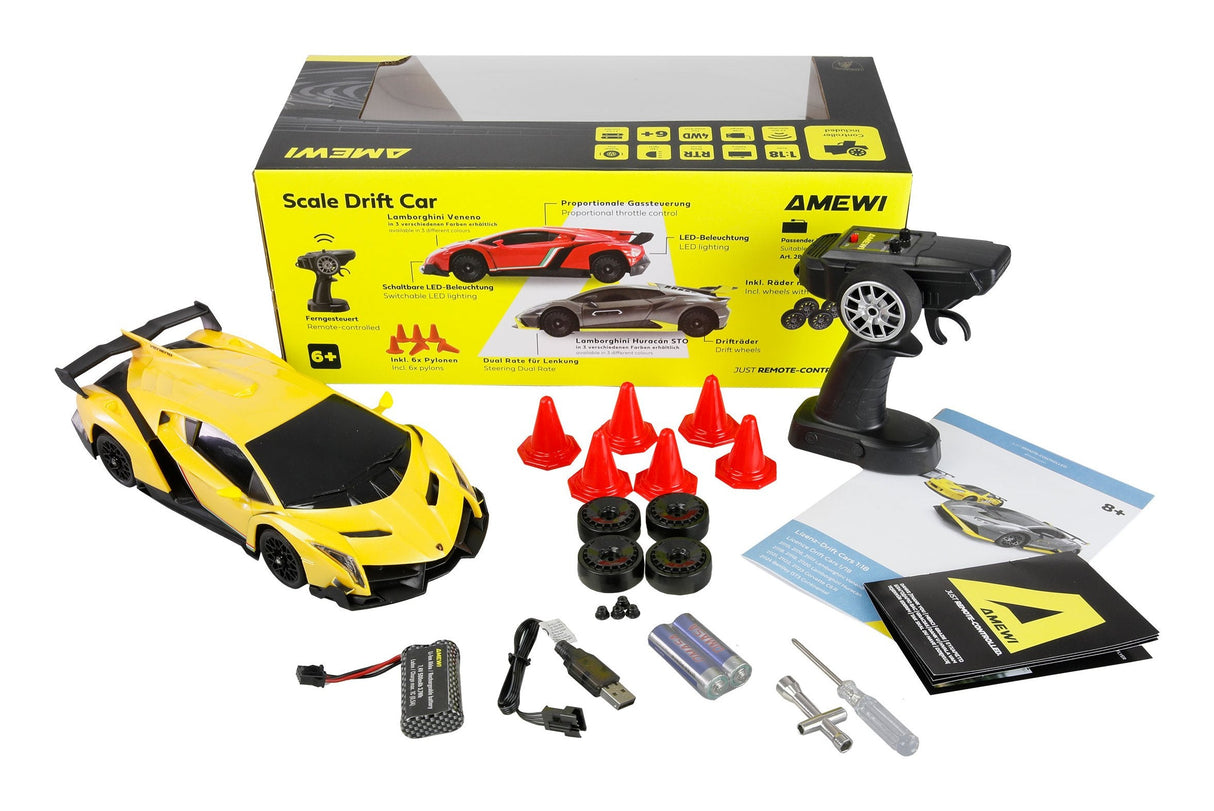 Amewi Rc Drift Lizenz Lamborghini Veneno Amarillo