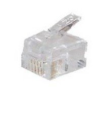 S-Conn Rj11 Conector Transparente