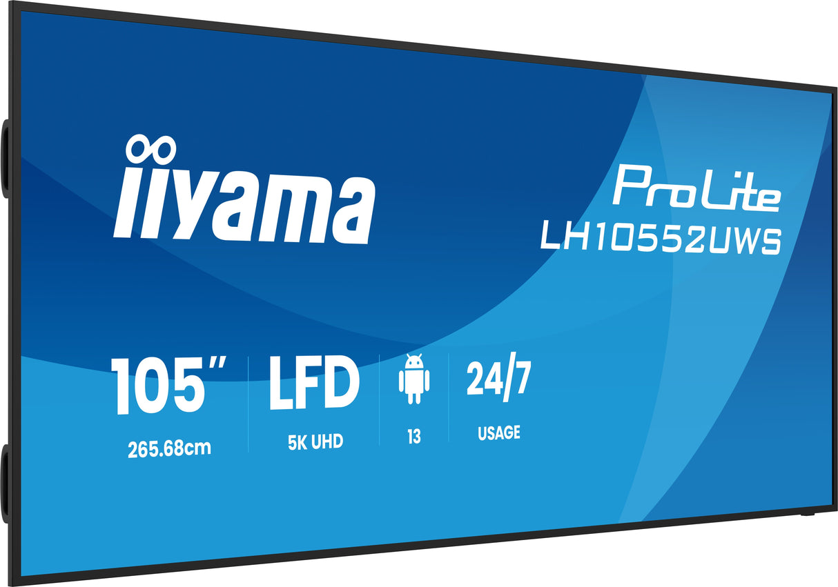EAN 4948570128020 - iiyama LH10552UWS-B1AG pantalla de señalización Diseño de quiosco 2,66 m (104.6") LCD Wifi 500 cd / m² Ul imagen 6