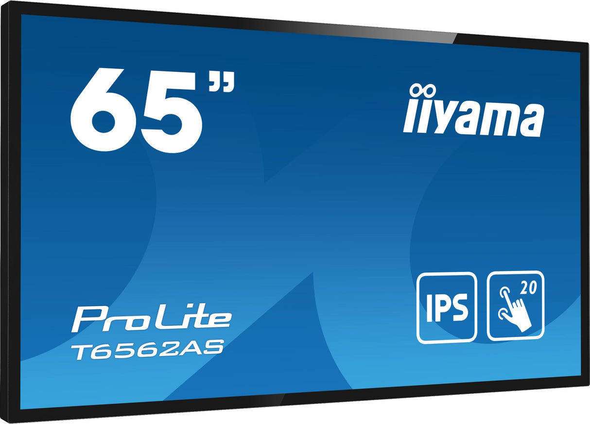 EAN 4948570120482 - iiyama T6562AS-B1 pantalla de señalización Panel plano interactivo 163,8 cm (64.5") LED 500 cd / m² 4K Ul imagen 3