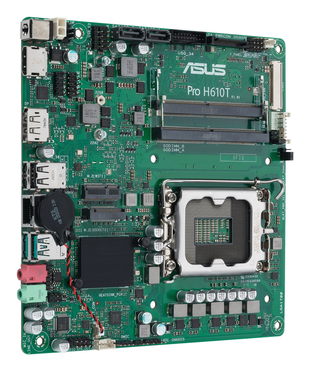 EAN 4711387304020 - ASUS PRO H610T-CSM Intel H610 LGA 1700 mini ITX imagen 3