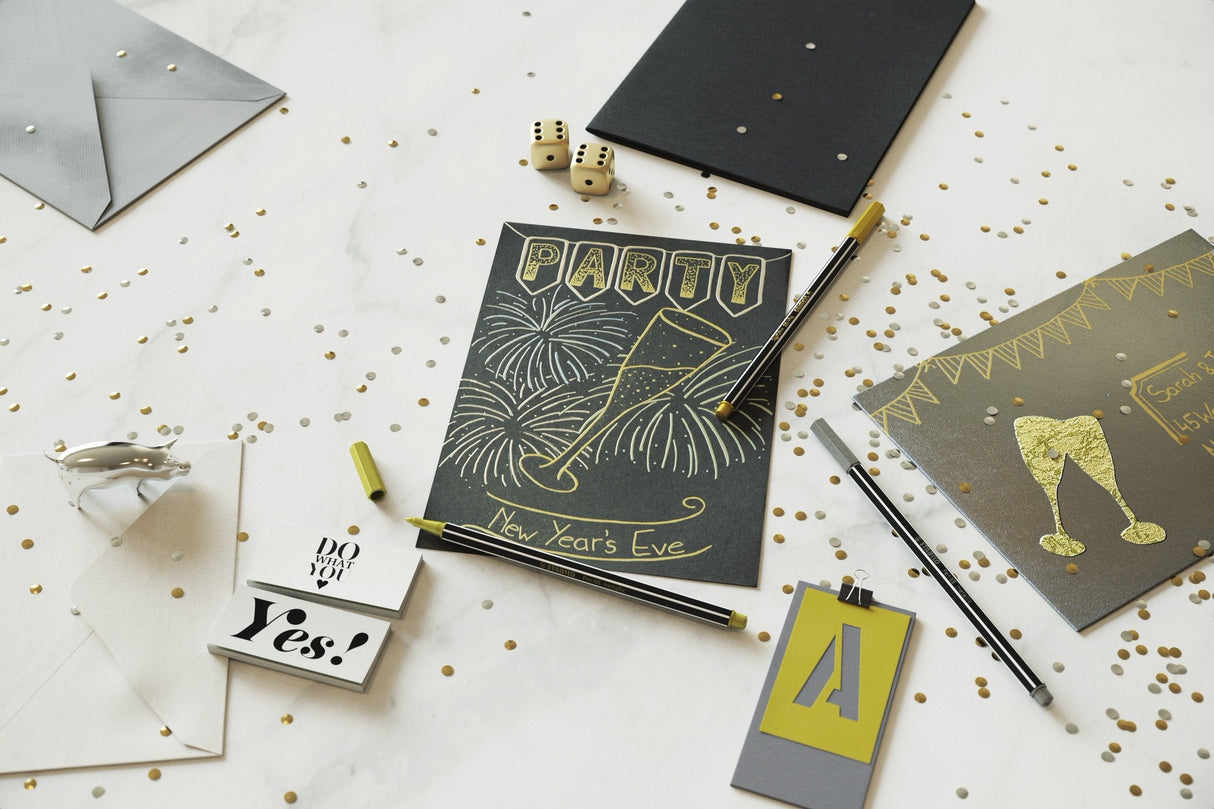 Stabilo Pen 68 Metallic Rotulador Oro Caja -10u-