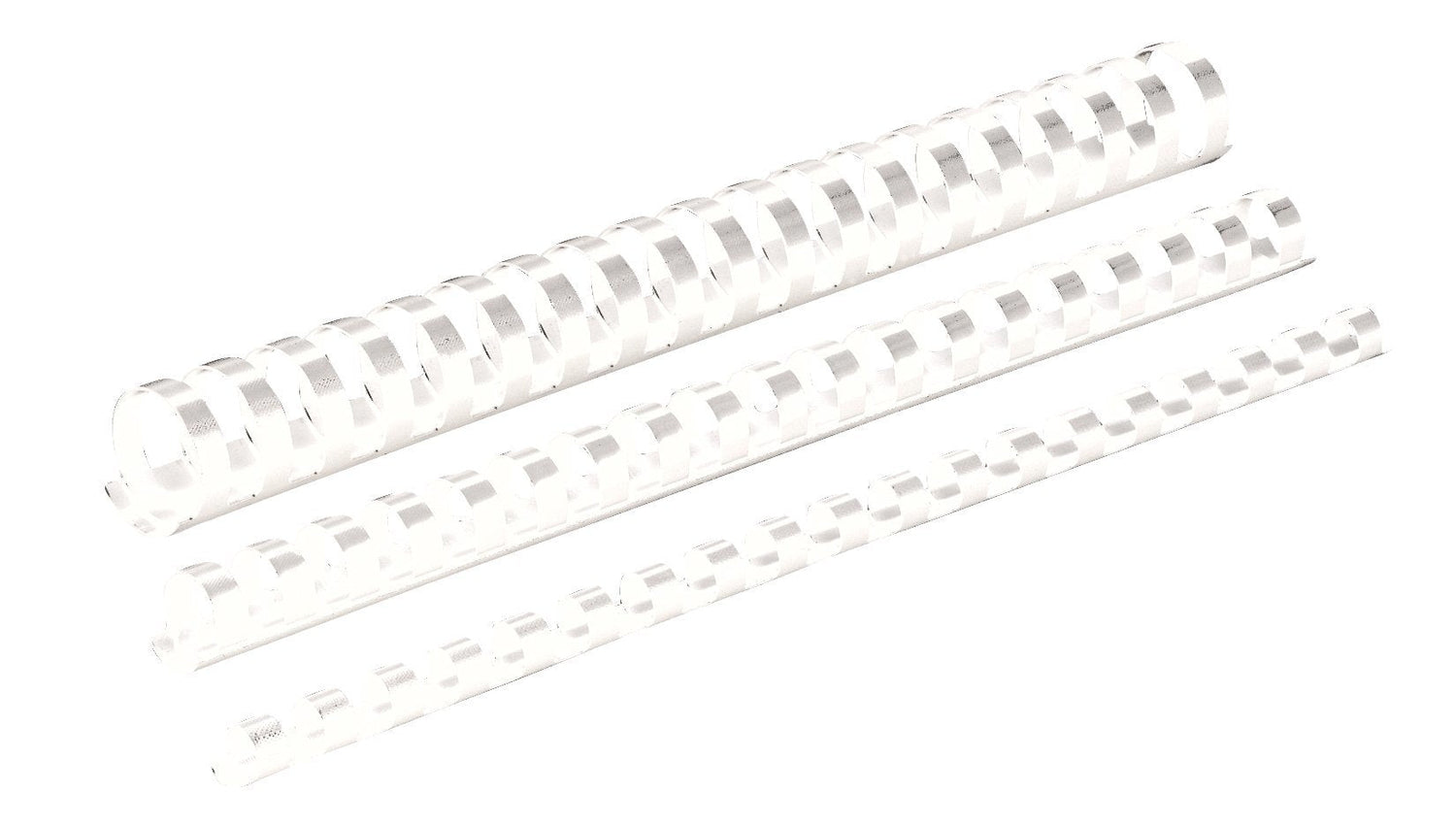 Fellowes Pack De 25 Canutillos De Plastico 6mm - Hasta 20 Hojas - Facil De Utilizar Y Flexible - Alta Calidad - Color