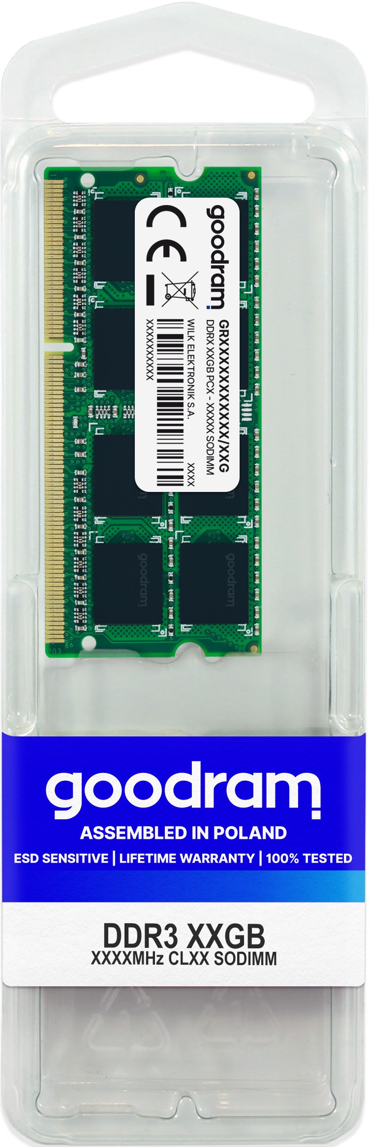 EAN 5908267903292 - Goodram 4GB DDR3 PC3-12800 módulo de memoria 1 x 4 GB 204-pin SO-DIMM imagen 1