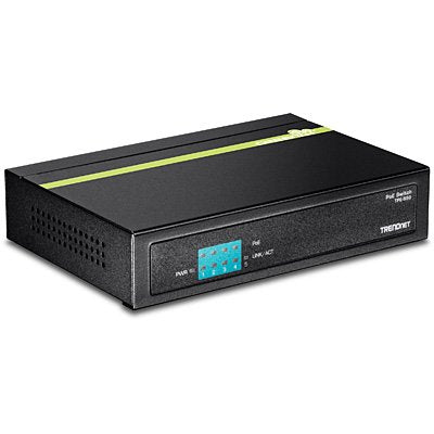 EAN 0710931160413 - Trendnet TPE-S50 switch No administrado L2 Fast Ethernet (10/100) Energía sobre Ethernet (PoE) Negro imagen 1
