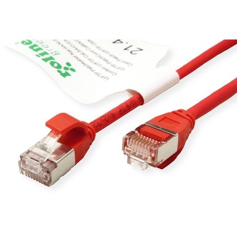 Roline Verde U Ftp Cable De Red Cat.6a (Class Ea), Lsoh, Slim, Rot, 1 M