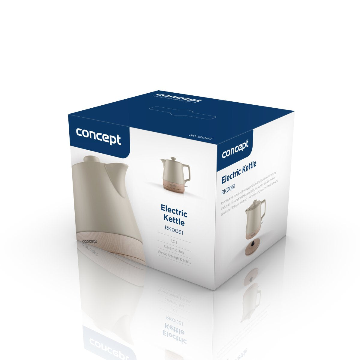 Tetera Concept Rk0061 Eléctrica 1 L 1200 W Marrón, Madera