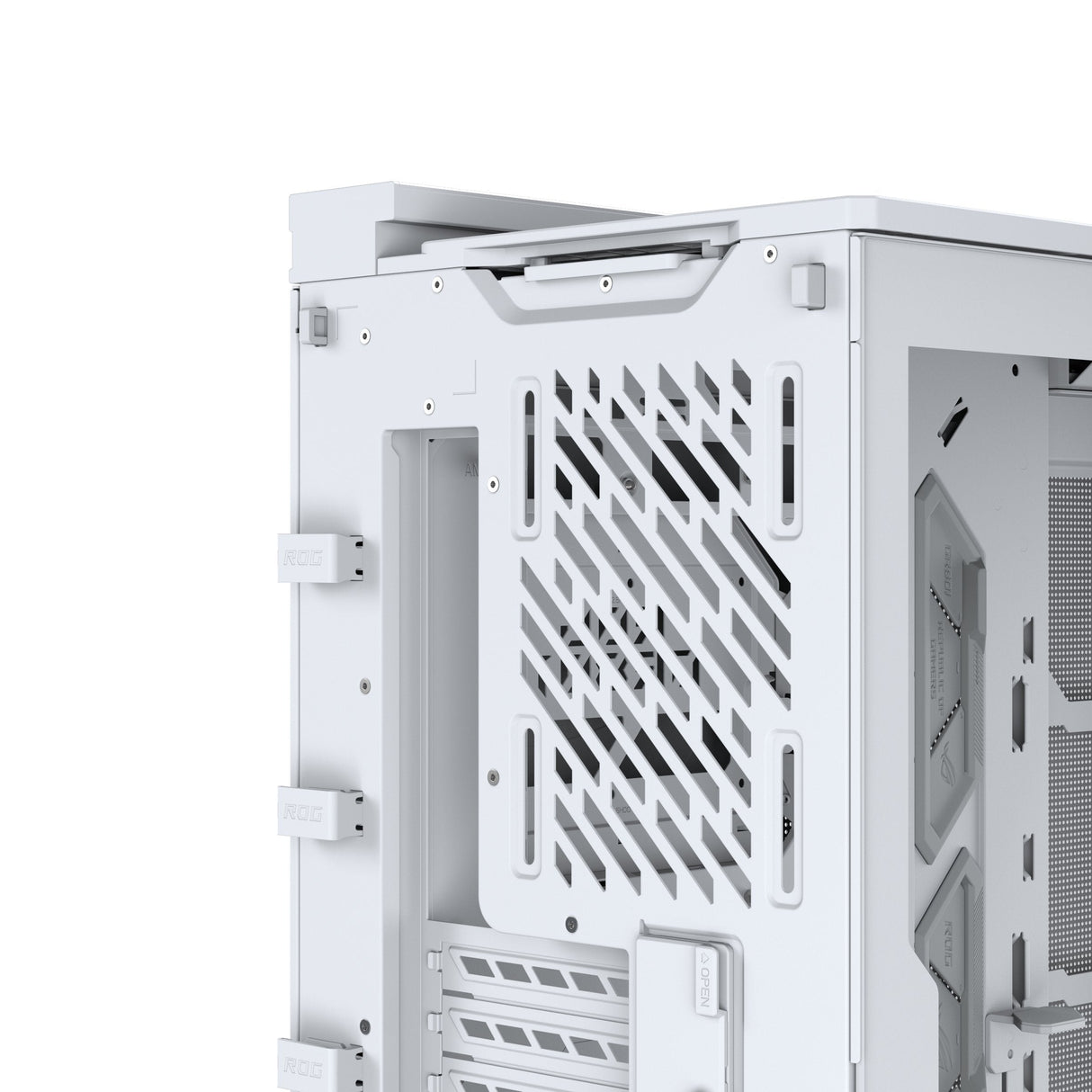 Asus Rog Cronox Gr801 Curve Tg Argb White Midi Tower Blanco