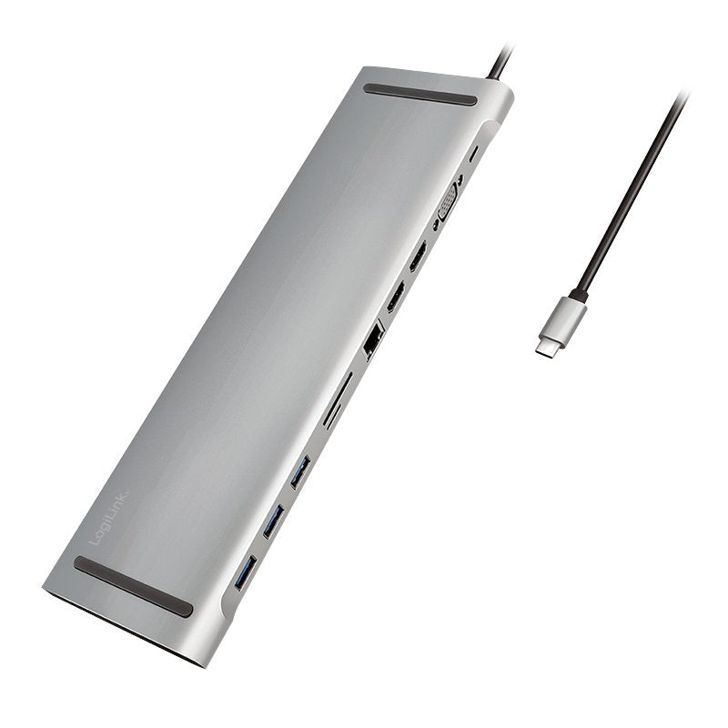 EAN 4052792062847 - LogiLink UA0373 base para portátil y replicador de puertos Alámbrico USB 3.2 Gen 1 (3.1 Gen 1) Type-C Alu imagen 1