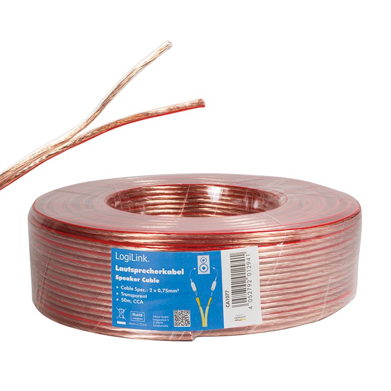 Logilink Ca1077 Cable De Audio 50 M Transparente