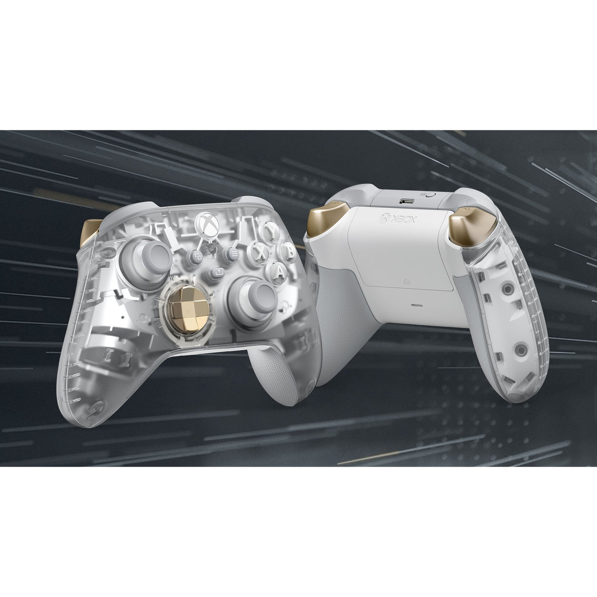 EAN 196388334124 - Microsoft Ghost Cipher Oro, Gris claro, Transparente Bluetooth/USB Gamepad Analógico/Digital Android, PC, imagen 6